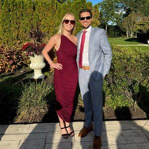 Norma Kamali Diana Gown, Plum, Size S